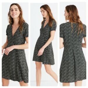 Madewell | Floral Button Wrap Dress Back NWT